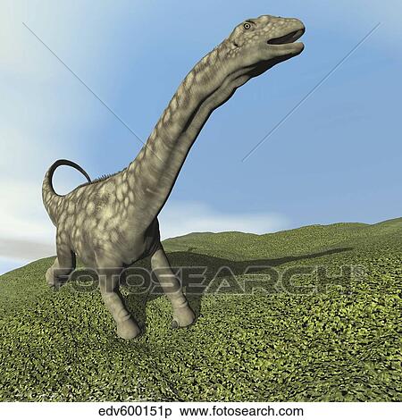 Argentinosaurus dinosaur. View Large Illustration Stock Illustration - Argentinosaurus dinosaur.. Fotosearch