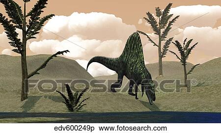 Arizonasaurus dinosaur amongst pachypteris trees. View Large Illustration Stock Illustration - Arizonasaurus dinosaur amongst pachypteris trees.. Fotosearch