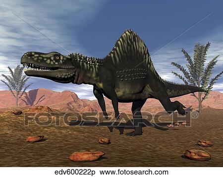 Arizonasaurus dinosaur in the desert with pachypteris trees. View Large Illustration Stock Illustration - Arizonasaurus dinosaur in the desert with pachypteris trees.. Fotosearch