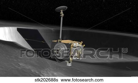 Stock Illustration - Artist Concept of the Lunar Reconnaissance Orbiter. Fotosearch