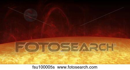 Artist's concept of a Hot Jupiter orbiting a star named 51 Pegasi. View Large Illustration Stock Illustration - Artist's concept of a Hot Jupiter orbiting a star named 51 Pegasi.. Fotosearch