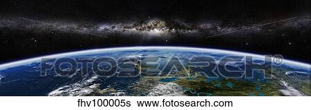Artist's concept of an extraterrestrial planet. View Large Illustration Stock Illustration - Artist's concept of an extraterrestrial planet.. Fotosearch