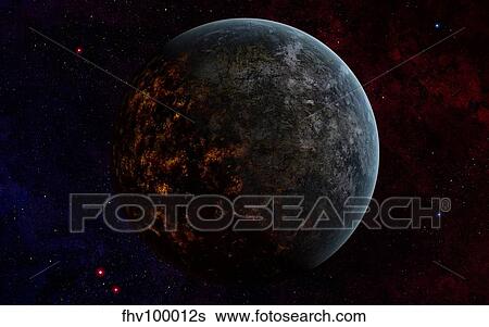 Artist's concept of an extraterrestrial planet. View Large Illustration Stock Illustration - Artist's concept of an extraterrestrial planet.. Fotosearch