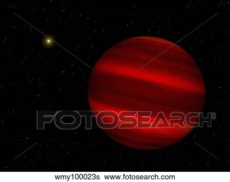 Artist's concept of the brown dwarf Gliese 229 b. View Large Illustration Stock Illustration - Artist's concept of the brown dwarf Gliese 229 b.. Fotosearch