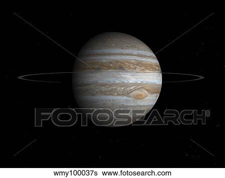 Artist's concept of the planet Jupiter. View Large Illustration Stock Illustration - Artist's concept of the planet Jupiter.. Fotosearch