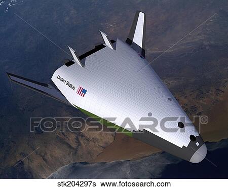 Artist's concept of the X-33 after engine shutdown. View Large Illustration Stock Illustration - Artist's concept of the X-33 after engine shutdown.. Fotosearch