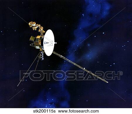 Artist's Concept of Voyager Spacecraft View Large Illustration Stock Illustration - Artist's Concept of Voyager Spacecraft. Fotosearch