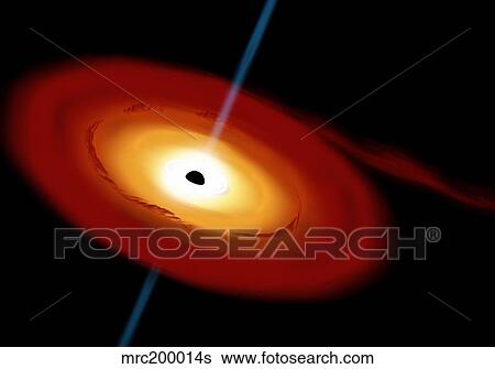 Artist's depiction of a black hole and it's accretion disk in interstellar space. View Large Illustration Stock Illustration - Artist's depiction of a black hole and it's accretion disk in interstellar space.. Fotosearch