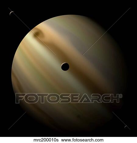 Artist's depiction of a gas giant planet in interstellar space with three orbiting moons. View Large Illustration Stock Illustration - Artist's depiction of a gas giant planet in interstellar space with three orbiting moons.. Fotosearch