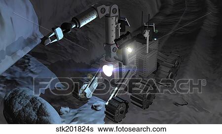 Artist's rendering of future space exploration missions. View Large Illustration Stock Illustration - Artist's rendering of future space exploration missions.. Fotosearch