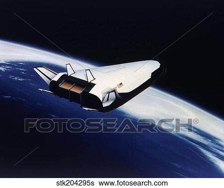 Artist's rendering of the X-33 Reusable Launch Vehicle. View Large Illustration Stock Illustration - Artist's rendering of the X-33 Reusable Launch Vehicle.. Fotosearch