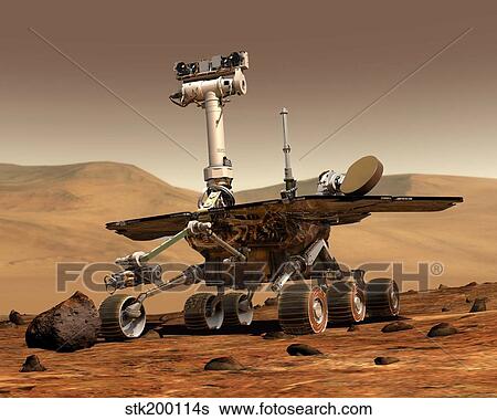 Artist's Rendition of Mars Rover. View Large Illustration Stock Illustration - Artist's Rendition of Mars Rover.. Fotosearch