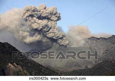 Ash cloud eruption from Sakurajima volcano, Japan. View Large Photo Image Stock Photograph - Ash cloud eruption from Sakurajima volcano, Japan.. Fotosearch