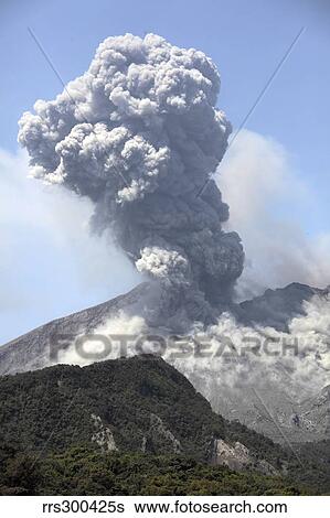 Ash cloud eruption from Sakurajima volcano, Japan. View Large Photo Image Stock Photograph - Ash cloud eruption from Sakurajima volcano, Japan.. Fotosearch