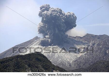 Ash cloud eruption from Sakurajima volcano, Japan. View Large Photo Image Stock Photograph - Ash cloud eruption from Sakurajima volcano, Japan.. Fotosearch