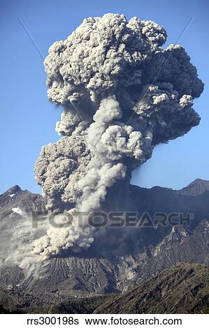 Ash cloud following explosive Vulcanian eruption, Sakurajima Volcano, Japan. View Large Photo Image Stock Photograph - Ash cloud following explosive Vulcanian eruption, Sakurajima Volcano, Japan.. Fotosearch