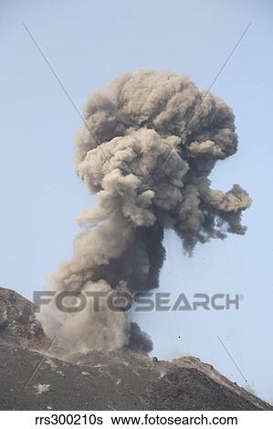Ash cloud from eruption of Anak Krakatau volcano, Sunda Strait, Java, Indonesia. View Large Photo Image Stock Photograph - Ash cloud from eruption of Anak Krakatau volcano, Sunda Strait, Java, Indonesia.. Fotosearch