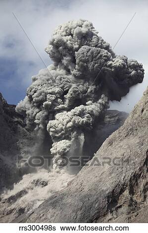 Ash cloud rises from crater of Batu Tara volcano, Indonesia. View Large Photo Image Stock Photograph - Ash cloud rises from crater of Batu Tara volcano, Indonesia.. Fotosearch