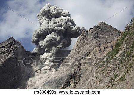 Ash cloud rises from crater of Batu Tara volcano, Indonesia. View Large Photo Image Stock Photograph - Ash cloud rises from crater of Batu Tara volcano, Indonesia.. Fotosearch