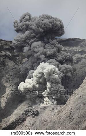 Ash cloud rises from crater of Batu Tara volcano, Indonesia. View Large Photo Image Stock Photograph - Ash cloud rises from crater of Batu Tara volcano, Indonesia.. Fotosearch