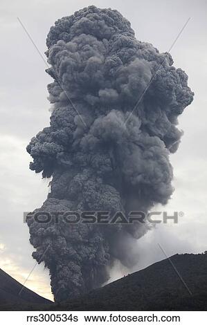 Ash cloud rising from Tompaluan crater at Lokon-Empung volcano, Indonesia. View Large Photo Image Stock Photograph - Ash cloud rising from Tompaluan crater at Lokon-Empung volcano, Indonesia.. Fotosearch