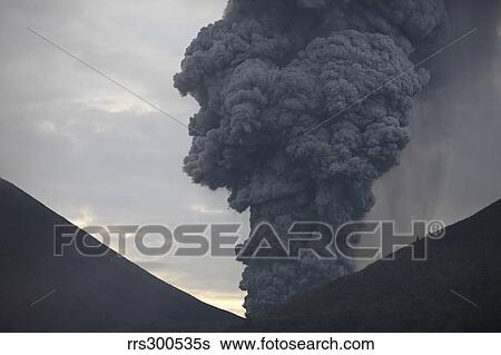 Ash cloud rising from Tompaluan crater at Lokon-Empung volcano, Indonesia. View Large Photo Image Stock Photograph - Ash cloud rising from Tompaluan crater at Lokon-Empung volcano, Indonesia.. Fotosearch