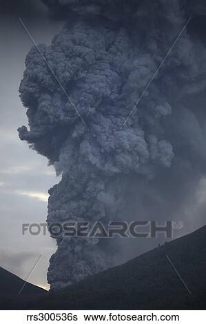 Ash cloud rising from Tompaluan crater at Lokon-Empung volcano, Indonesia. View Large Photo Image Stock Photograph - Ash cloud rising from Tompaluan crater at Lokon-Empung volcano, Indonesia.. Fotosearch