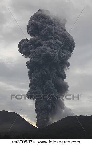 Ash cloud rising from Tompaluan crater at Lokon-Empung volcano, Indonesia. View Large Photo Image Stock Photograph - Ash cloud rising from Tompaluan crater at Lokon-Empung volcano, Indonesia.. Fotosearch
