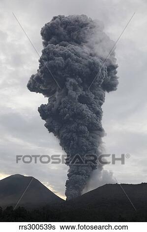 Ash cloud rising from Tompaluan crater at Lokon-Empung volcano, Indonesia. View Large Photo Image Stock Photograph - Ash cloud rising from Tompaluan crater at Lokon-Empung volcano, Indonesia.. Fotosearch