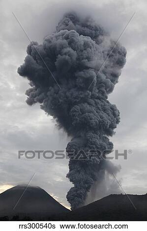 Ash cloud rising from Tompaluan crater at Lokon-Empung volcano, Indonesia. View Large Photo Image Stock Photograph - Ash cloud rising from Tompaluan crater at Lokon-Empung volcano, Indonesia.. Fotosearch