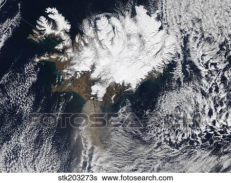 Ash plume from Eyjafjallajokull Volcano, Iceland. View Large Photo Image Stock Photograph - Ash plume from Eyjafjallajokull Volcano, Iceland. . Fotosearch