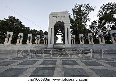 Atlantic arch at the World War II Memorial, Washington, D. C., USA. View Large Photo Image Picture - Atlantic arch at the World War II Memorial, Washington, D. C., USA.. Fotosearch