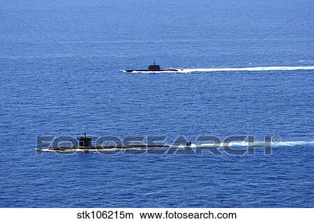 Attack submarine USS Alexandria alongside Brazilian submarine BNS Tikuna. View Large Photo Image Picture - Attack submarine USS Alexandria alongside Brazilian submarine BNS Tikuna.. Fotosearch