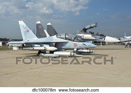 Attack version of the Yak-130 Mitten aircraft. View Large Photo Image Picture - Attack version of the Yak-130 Mitten aircraft.. Fotosearch