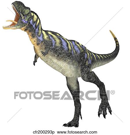 Aucasaurus dinosaur. View Large Illustration Stock Illustration - Aucasaurus dinosaur.. Fotosearch