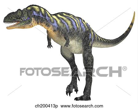 Stock Illustration - Aucasaurus dinosaur.. Fotosearch