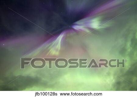 Aurora borealis and Big Dipper Burst, Canada. View Large Photo Image Stock Photograph - Aurora borealis and Big Dipper Burst, Canada.. Fotosearch