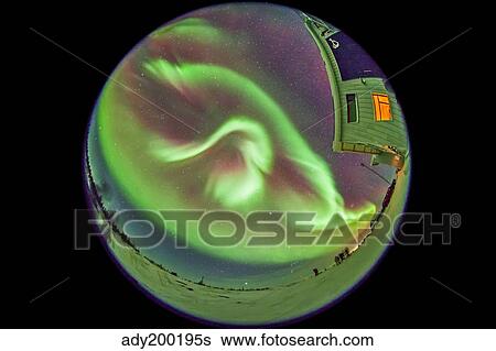 Aurora borealis over Churchill, Manitoba, Canada. View Large Photo Image Stock Photograph - Aurora borealis over Churchill, Manitoba, Canada.. Fotosearch