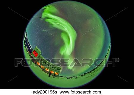 Aurora borealis over Churchill, Manitoba, Canada. View Large Photo Image Stock Photograph - Aurora borealis over Churchill, Manitoba, Canada.. Fotosearch