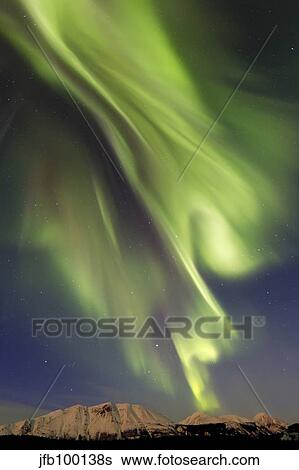 Aurora borealis over Emerald Lake, Carcross, Yukon, Canada. View Large Photo Image Stock Photograph - Aurora borealis over Emerald Lake, Carcross, Yukon, Canada.. Fotosearch