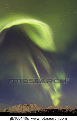 Aurora borealis over Emerald Lake, Carcross, Yukon, Canada. View Large Photo Image Stock Photograph - Aurora borealis over Emerald Lake, Carcross, Yukon, Canada.. Fotosearch
