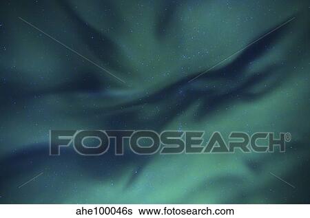 Aurora Borealis over Sandstrand, Troms County, Norway. View Large Photo Image Stock Photograph - Aurora Borealis over Sandstrand, Troms County, Norway.. Fotosearch