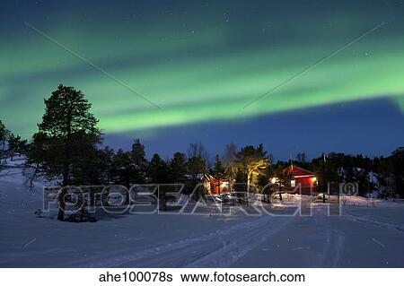 Aurora Borealis, Tennevik Lake, Troms, Norway. View Large Photo Image Stock Photograph - Aurora Borealis, Tennevik Lake, Troms, Norway.. Fotosearch