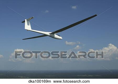 Picture - AÂ Rolladen-Schneider LS4 glider over Herrljunga, Sweden.. Fotosearch