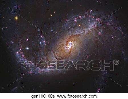 Barred Spiral Galaxy NGC 1672 in Dorado. View Large Photo Image Stock Photograph - Barred Spiral Galaxy NGC 1672 in Dorado.. Fotosearch
