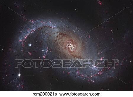 Barred spiral galaxy NGC 1672 in the constellation Dorado. View Large Photo Image Stock Photograph - Barred spiral galaxy NGC 1672 in the constellation Dorado.. Fotosearch