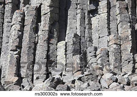 Stock Photograph - Basalt Columns formed by cooling lava.. Fotosearch