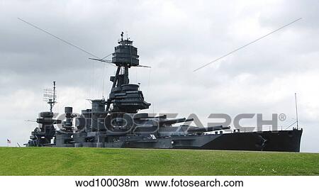 Picture - Battleship USS Texas. Fotosearch