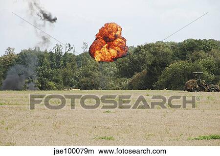 Belgian paratroopers under attack. View Large Photo Image Picture - Belgian paratroopers under attack.. Fotosearch