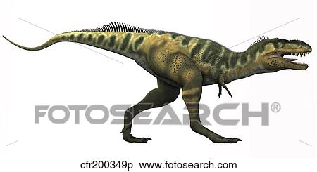 Bistahieversor dinosaur. View Large Illustration Stock Illustration - Bistahieversor dinosaur.. Fotosearch